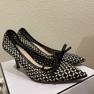 Prada Black and White Heels Size 39